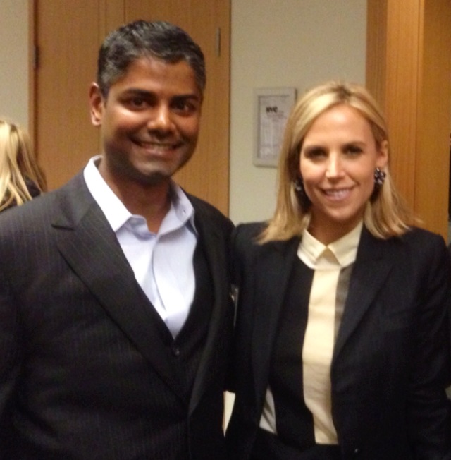 Van West Media's CEO Shad Mohammed with Tory Burch